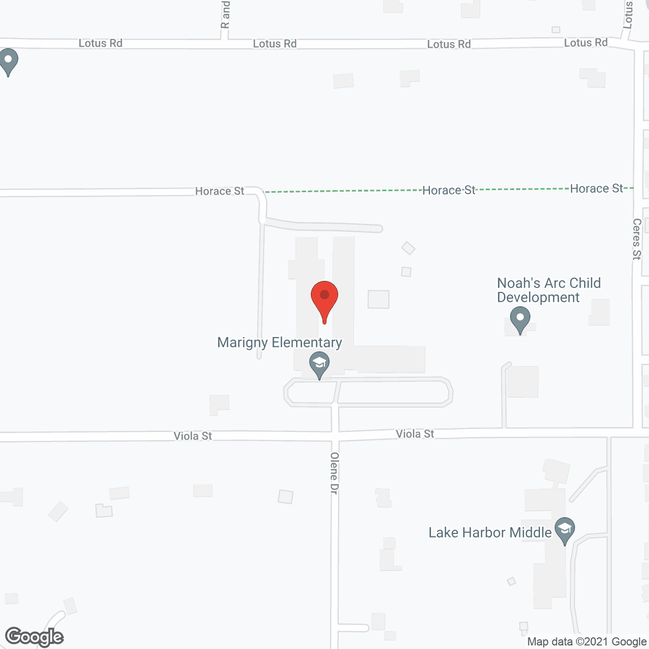 Map of the neighborhood around Fidelis Northshore II