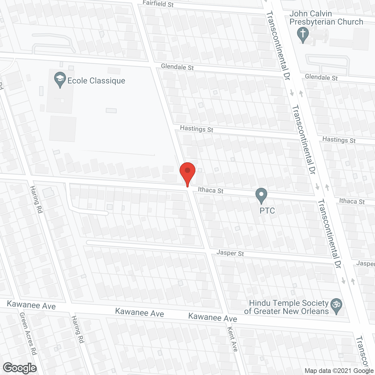 Map of the neighborhood around Fidelis Care II