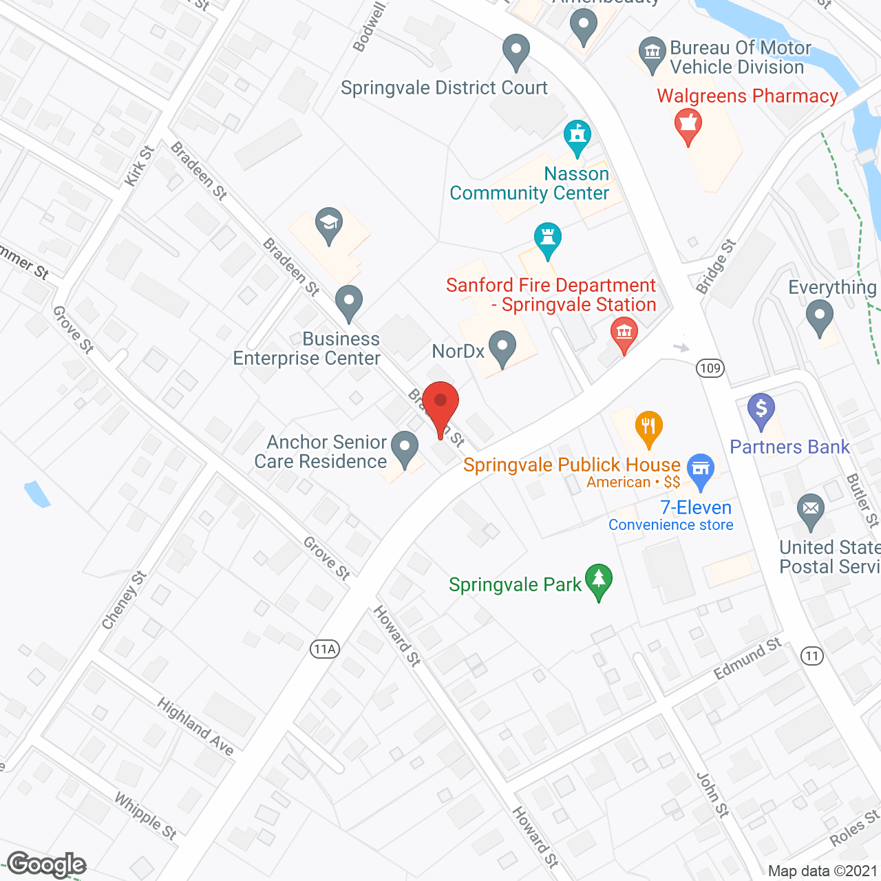 Map of the neighborhood around Anchor Senior Care, LLC