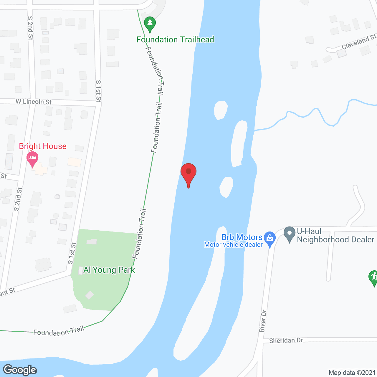 Map of the neighborhood around Meadowbrook at Black River Falls