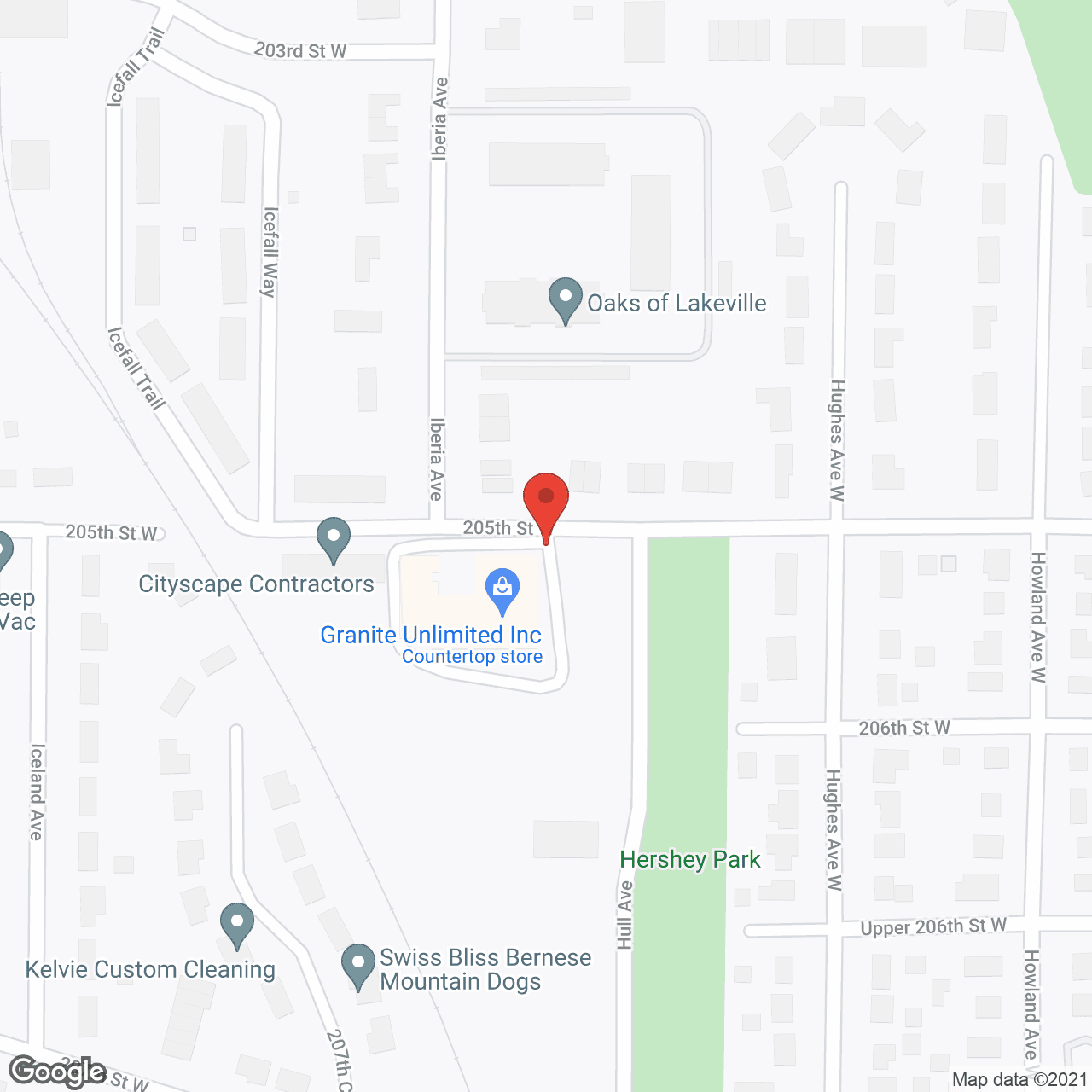 Map of the neighborhood around Spero Lakeville
