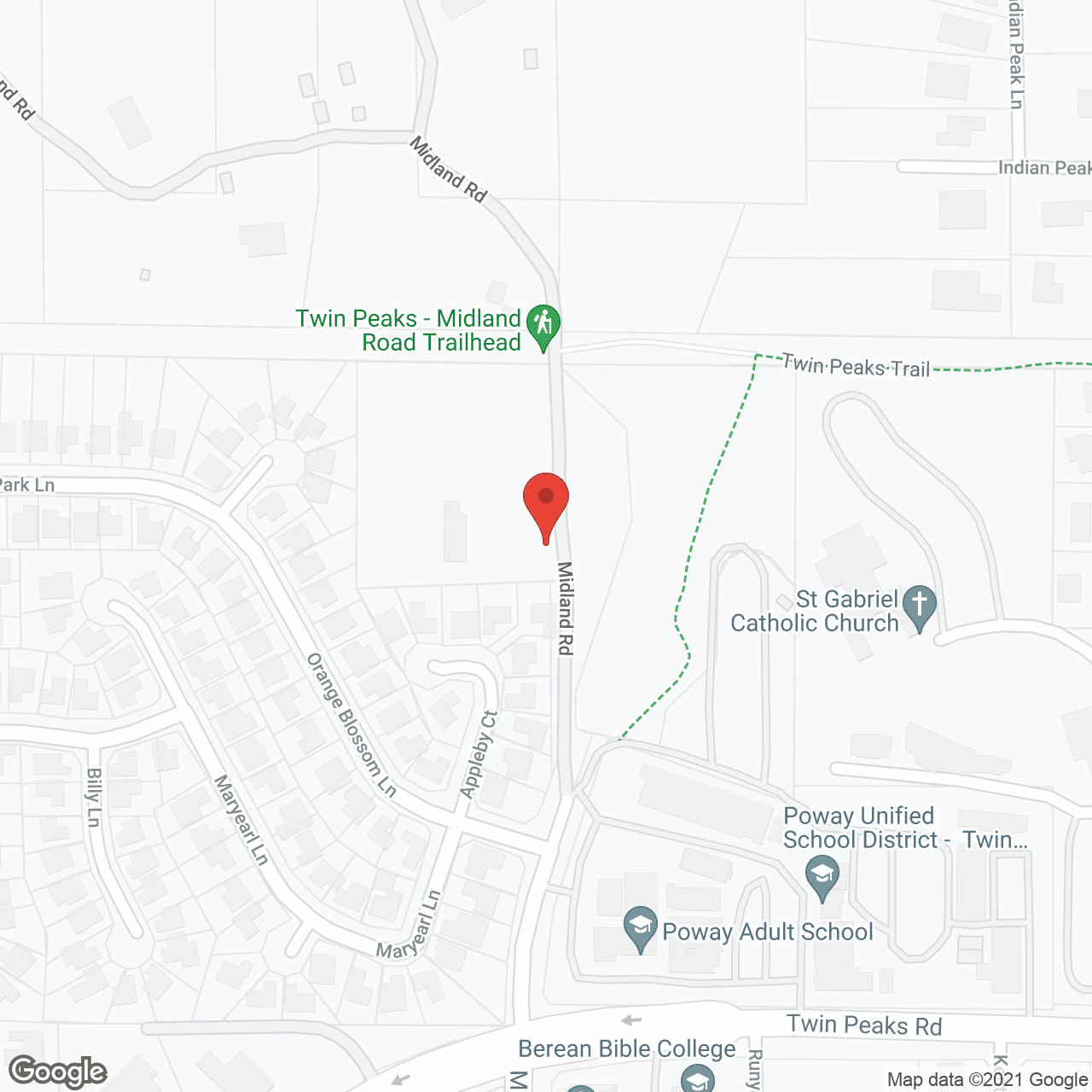 Map of the neighborhood around St. Andrews Suites