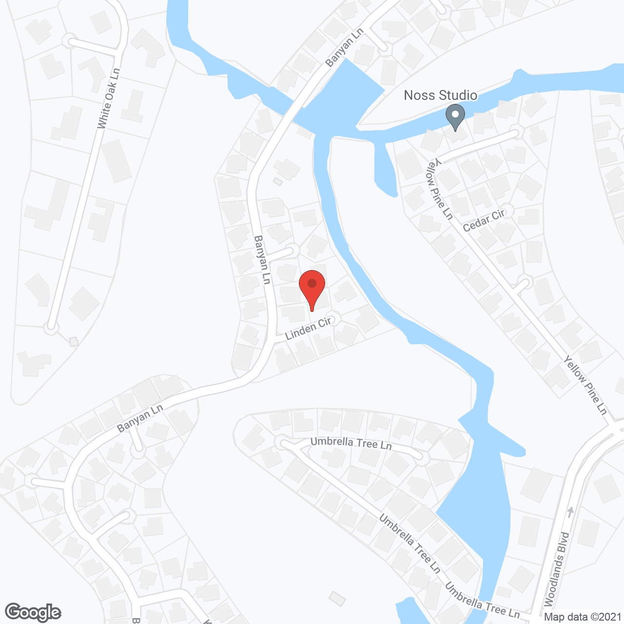 Map of the neighborhood around The Bridge at Inverrary