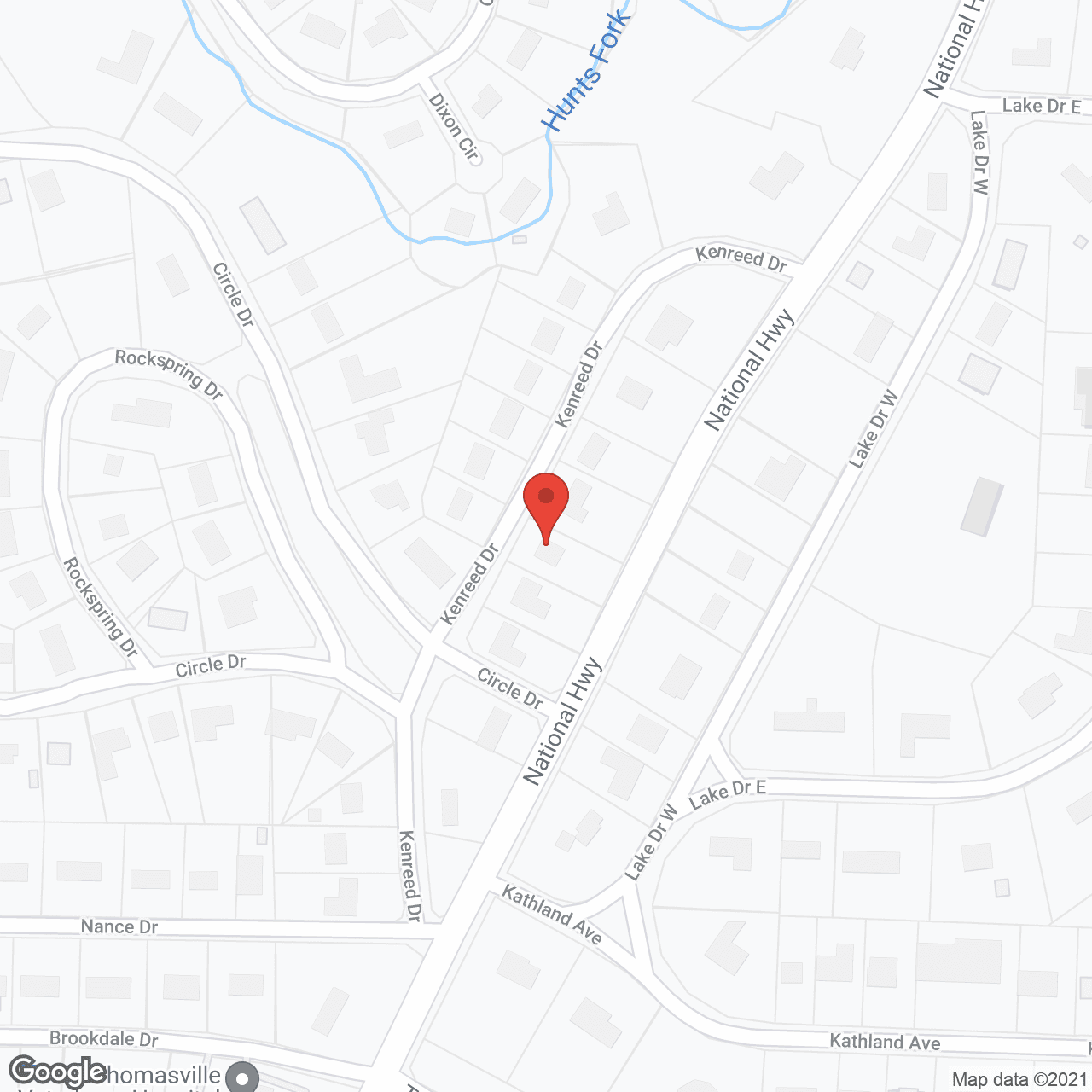 Map of the neighborhood around The Almost Home Group