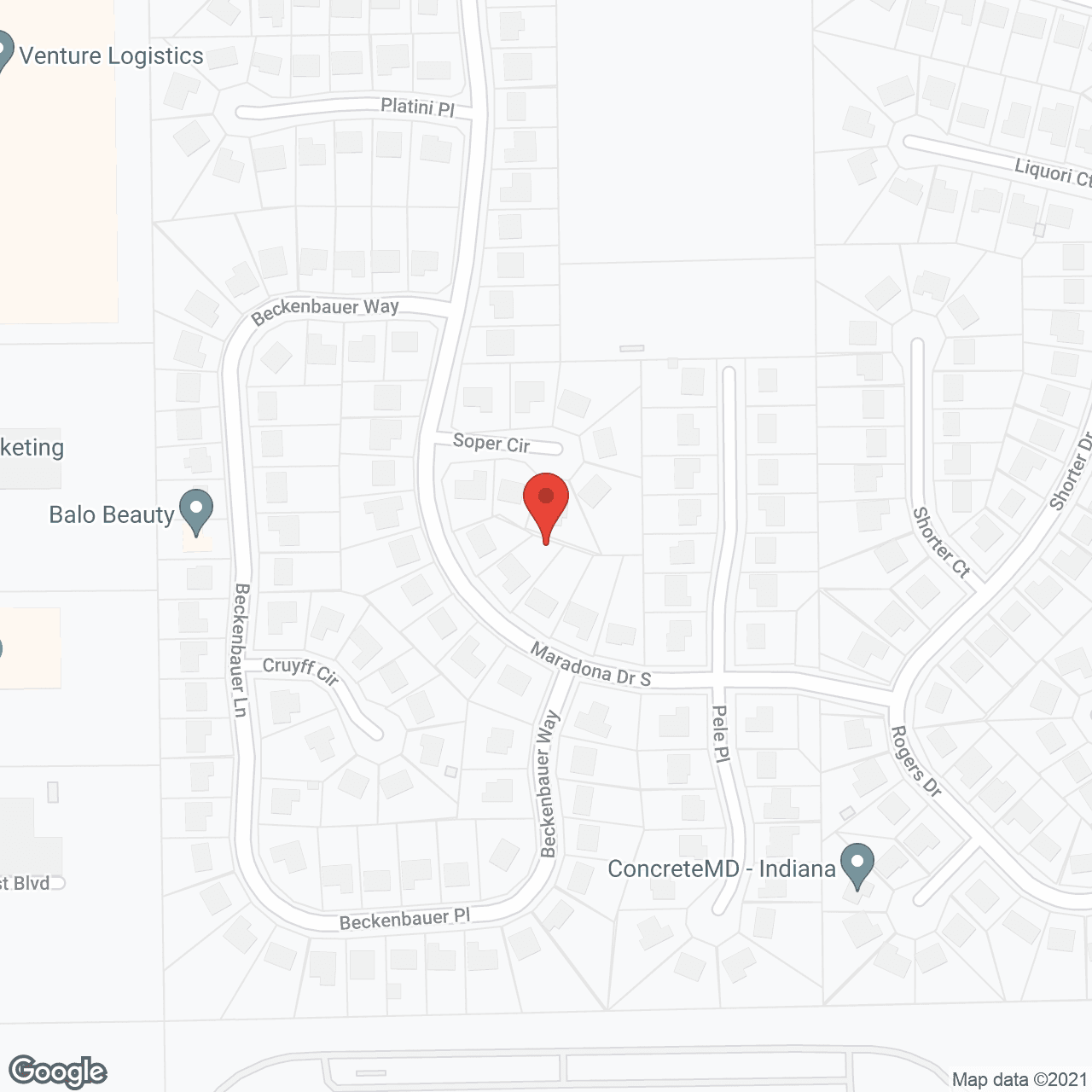 Map of the neighborhood around NeighborCare of Chapel Hill