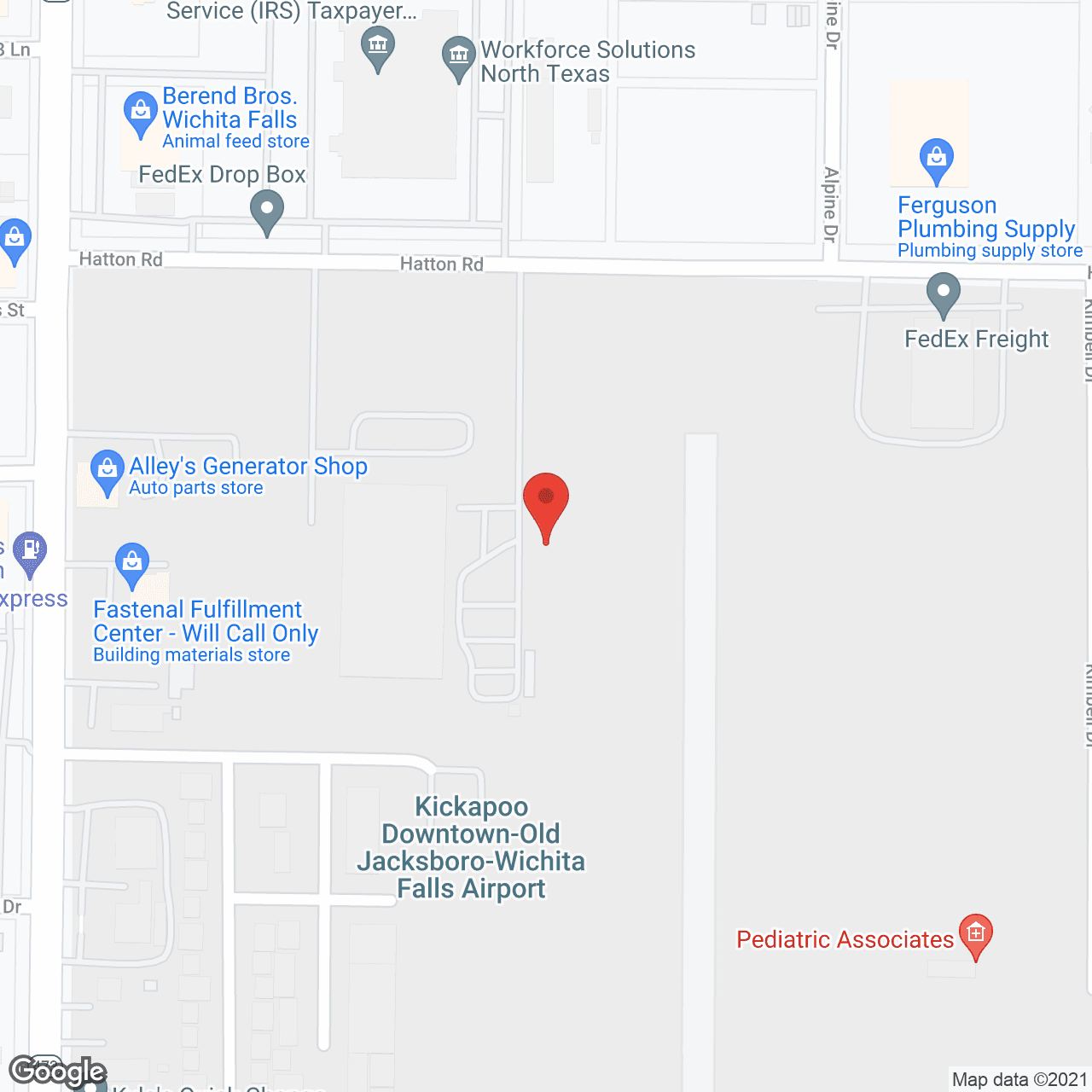 Map of the neighborhood around Countryside Senior Living Wichita Falls