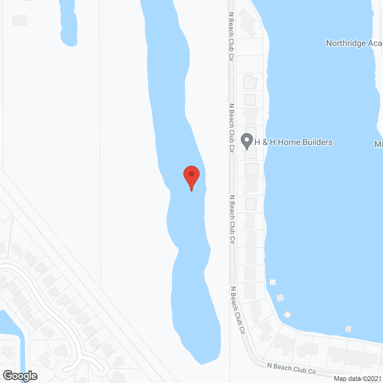 Map of the neighborhood around Oxford Villa