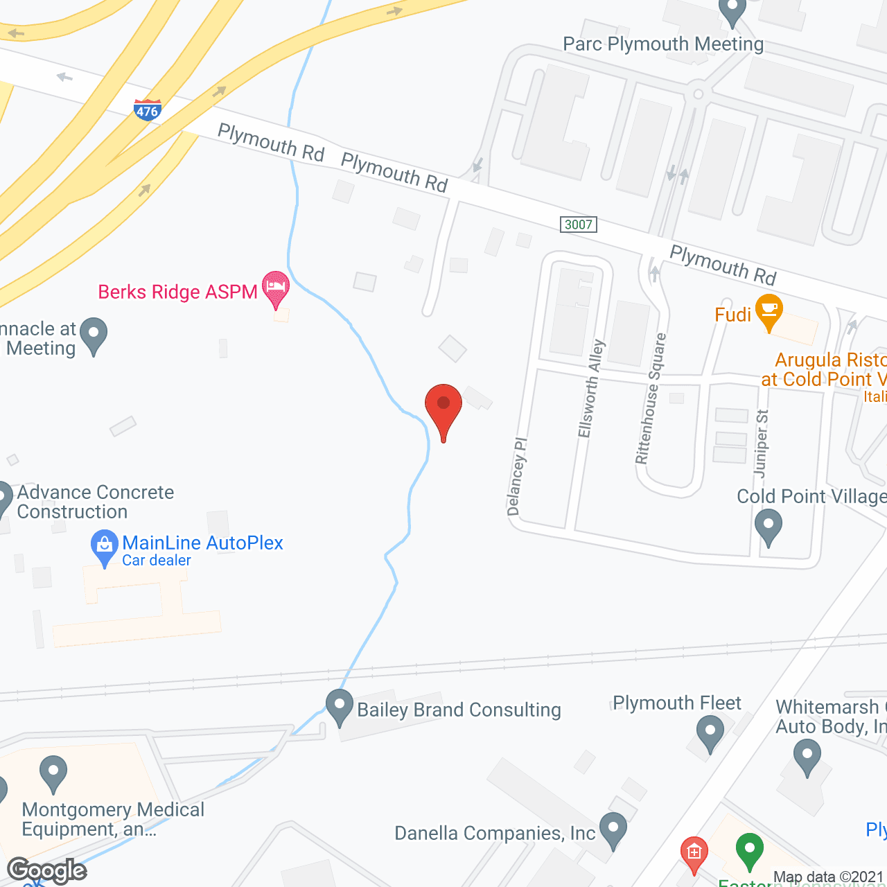 Map of the neighborhood around The Pinnacle at Plymouth Meeting
