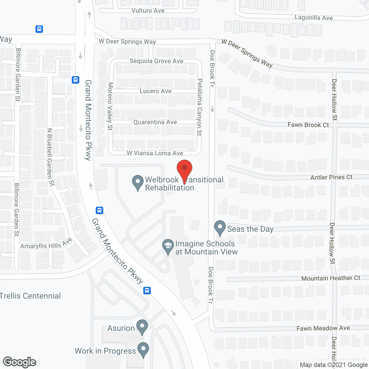 Map of the neighborhood around Grand Montecito Memory Care