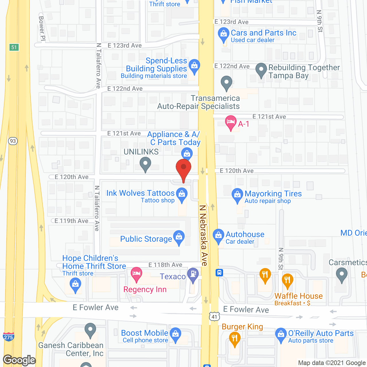 Map of the neighborhood around Best Care Senior Living at Heritage Manor