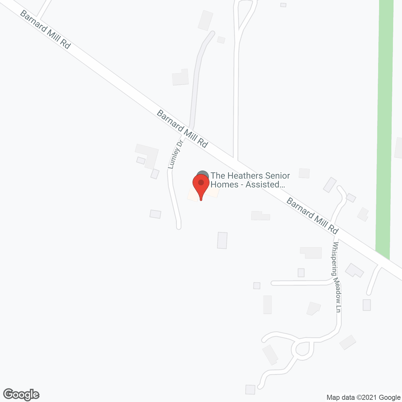 Map of the neighborhood around The Heathers - Ringwood