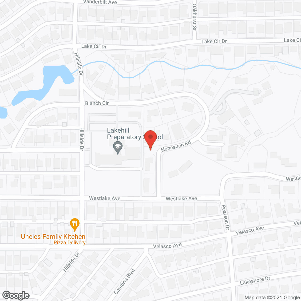 Map of the neighborhood around Freemans Assisted Living