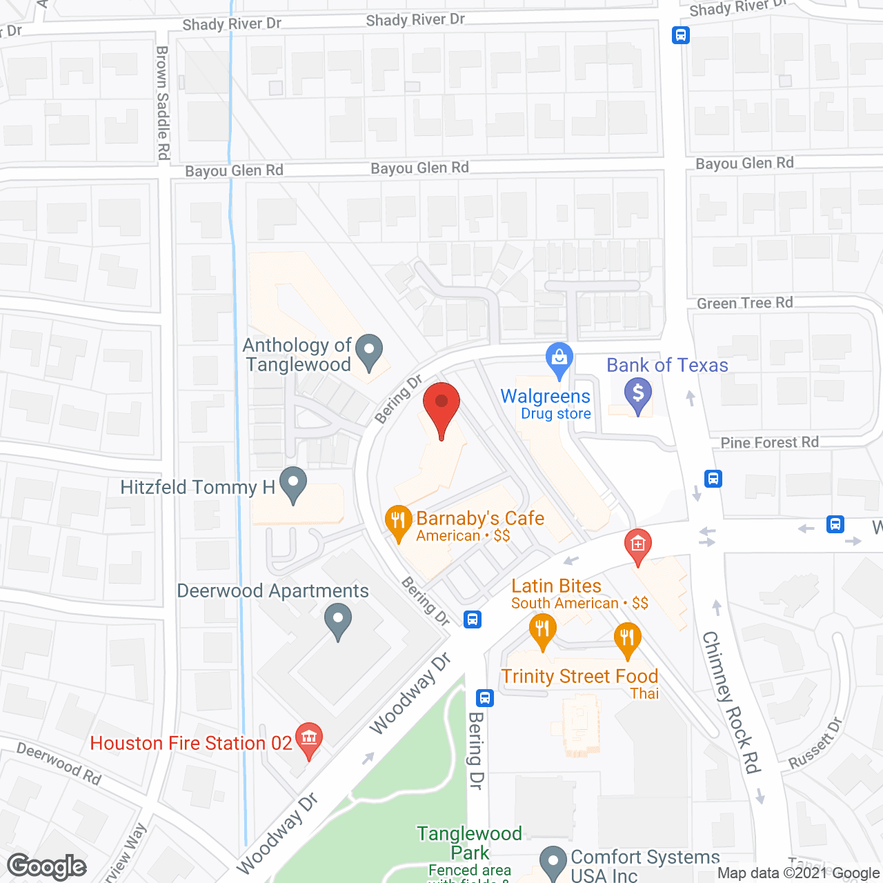 Map of the neighborhood around The Farrington at Tanglewood