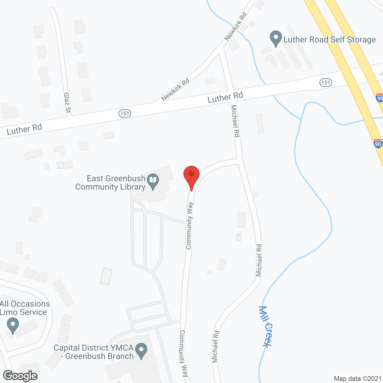 Map of the neighborhood around Eddy Hawthorne Ridge
