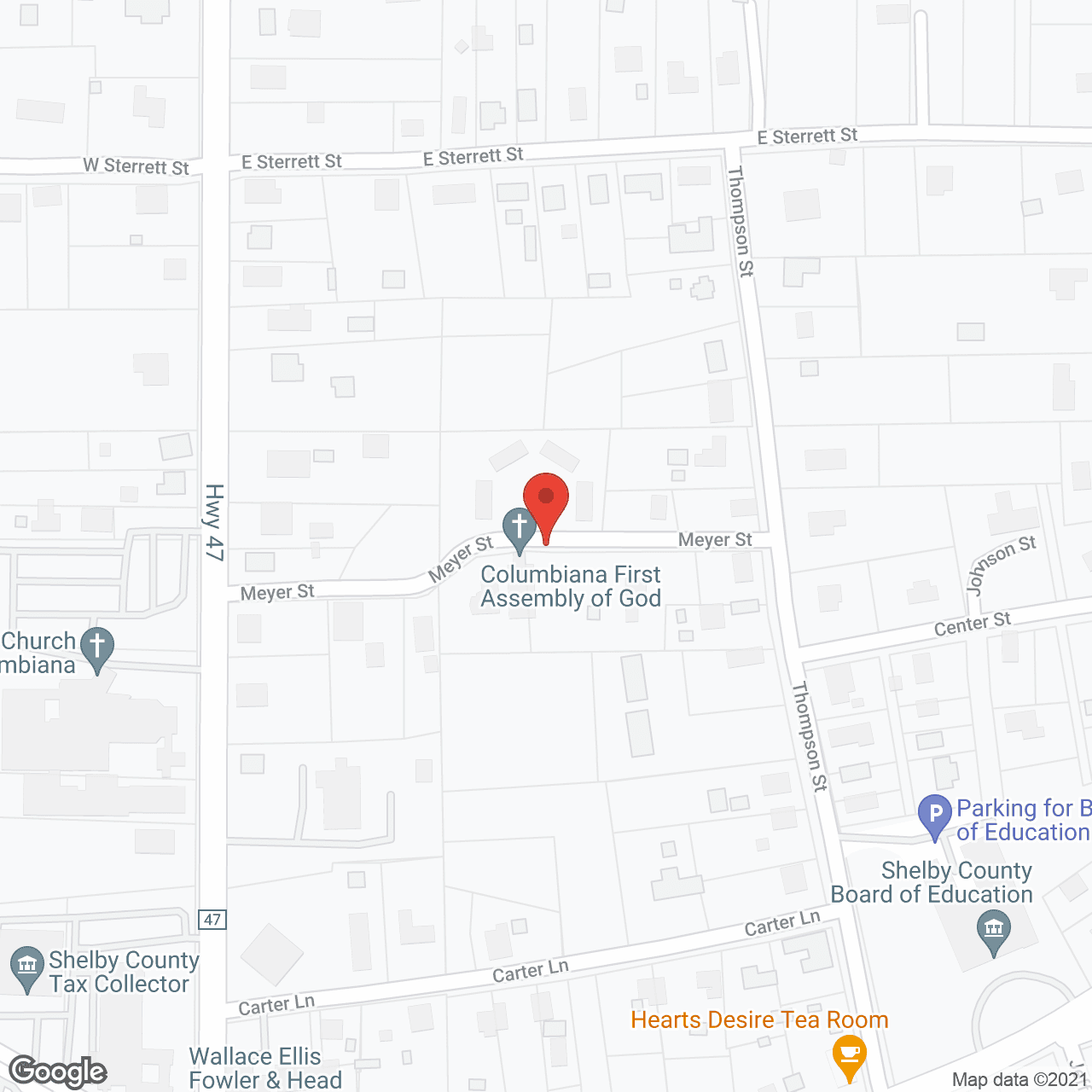 Map of the neighborhood around Premier Assisted Living