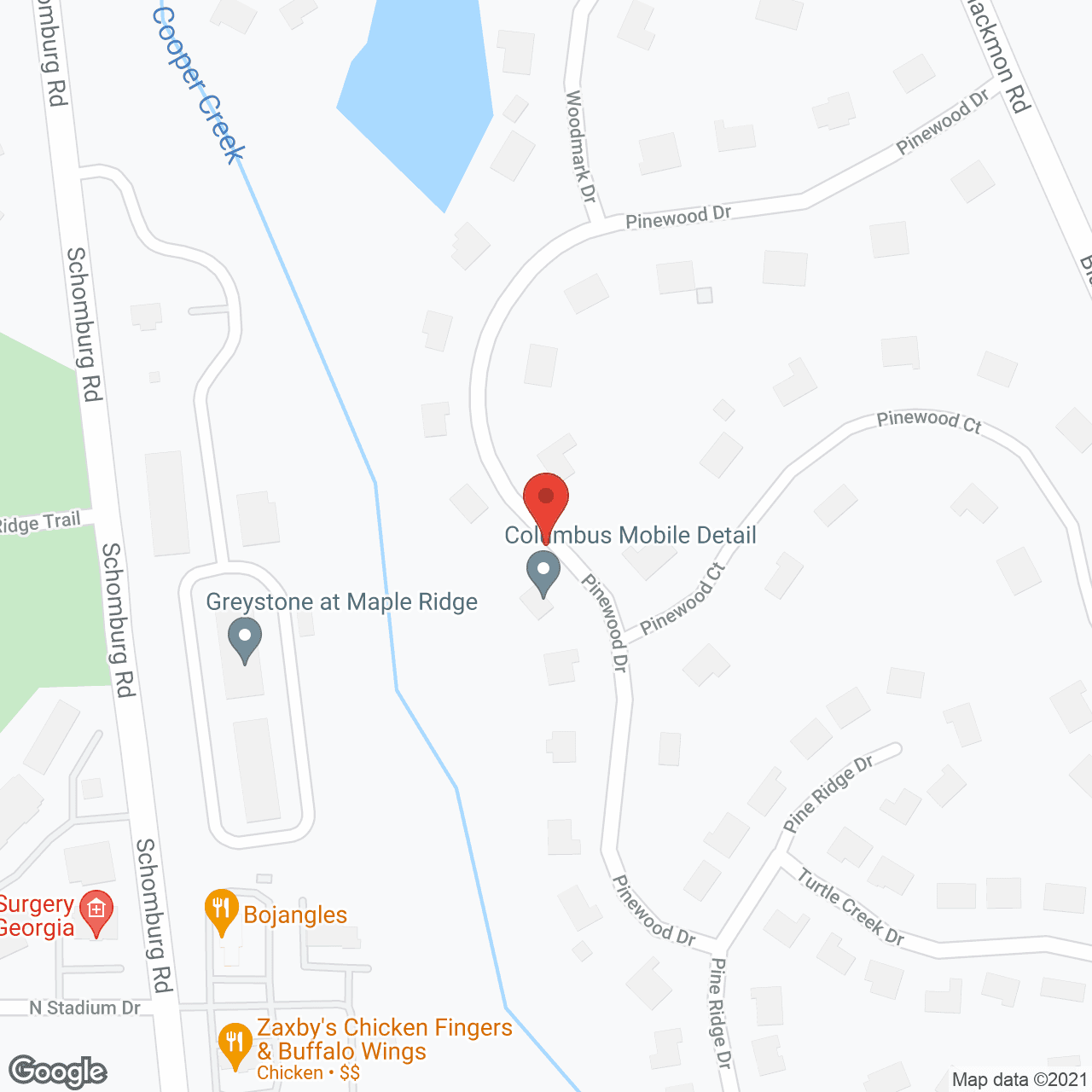 Map of the neighborhood around Legacy Reserve Old Town
