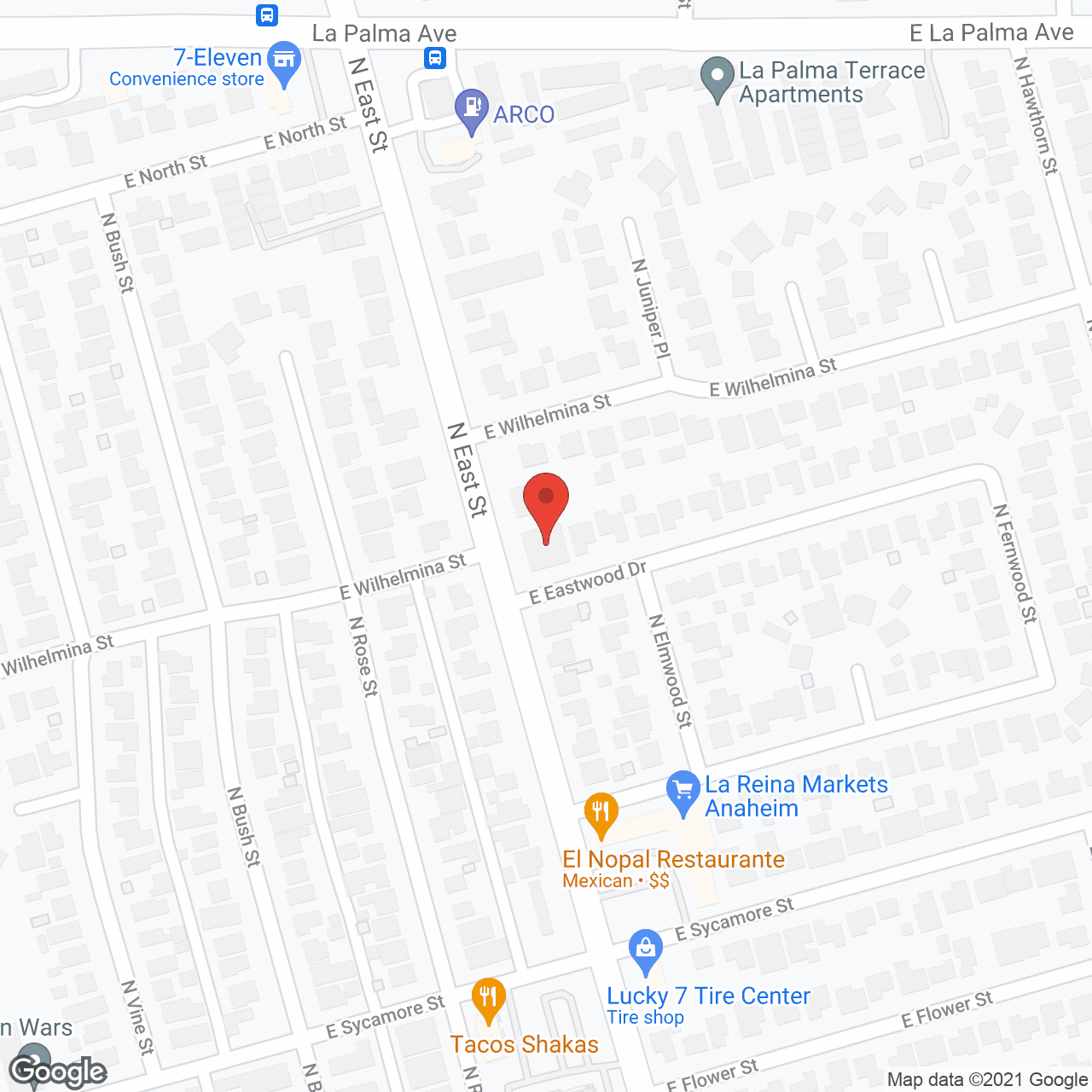 Map of the neighborhood around Funding District