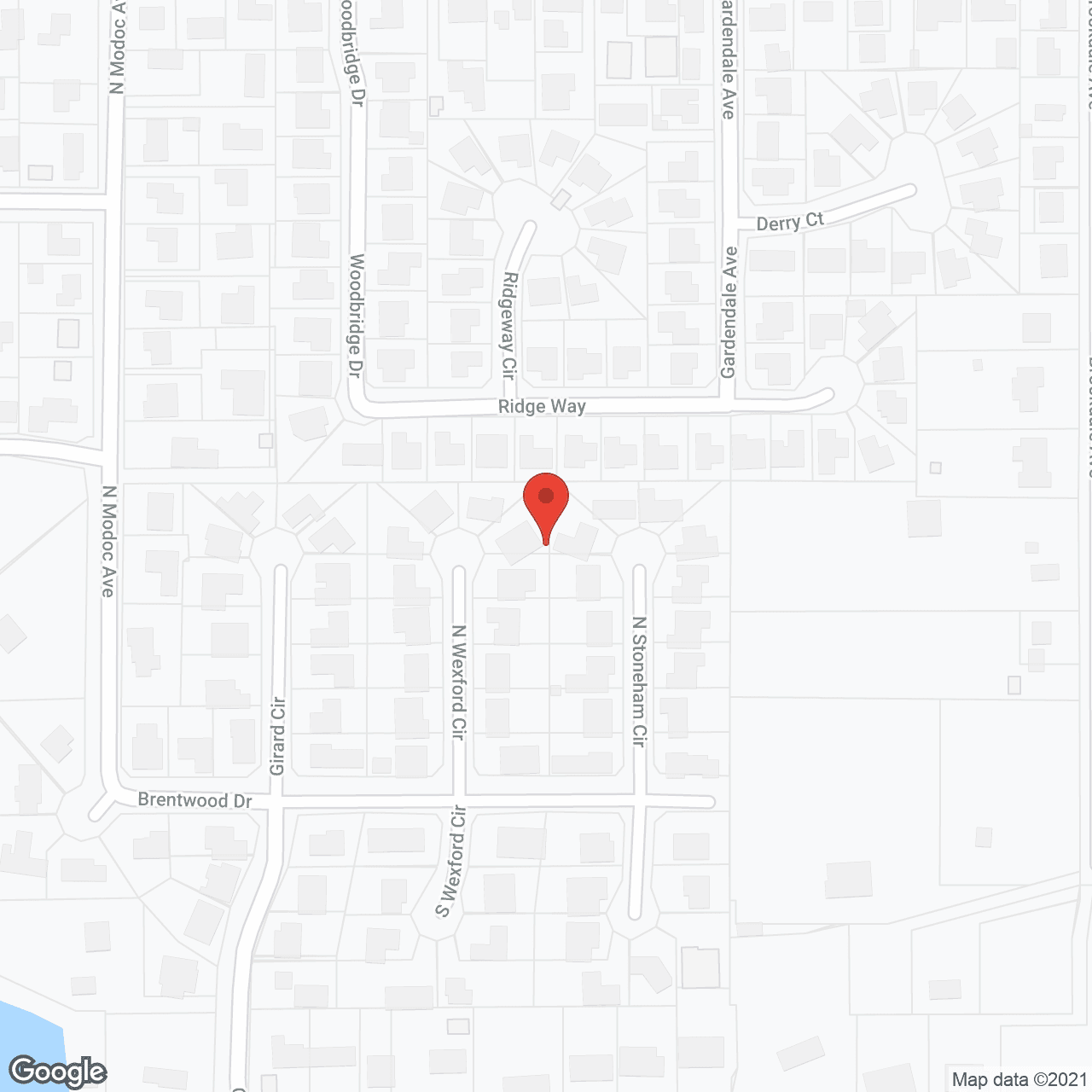 Map of the neighborhood around West Wind Enhanced Care
