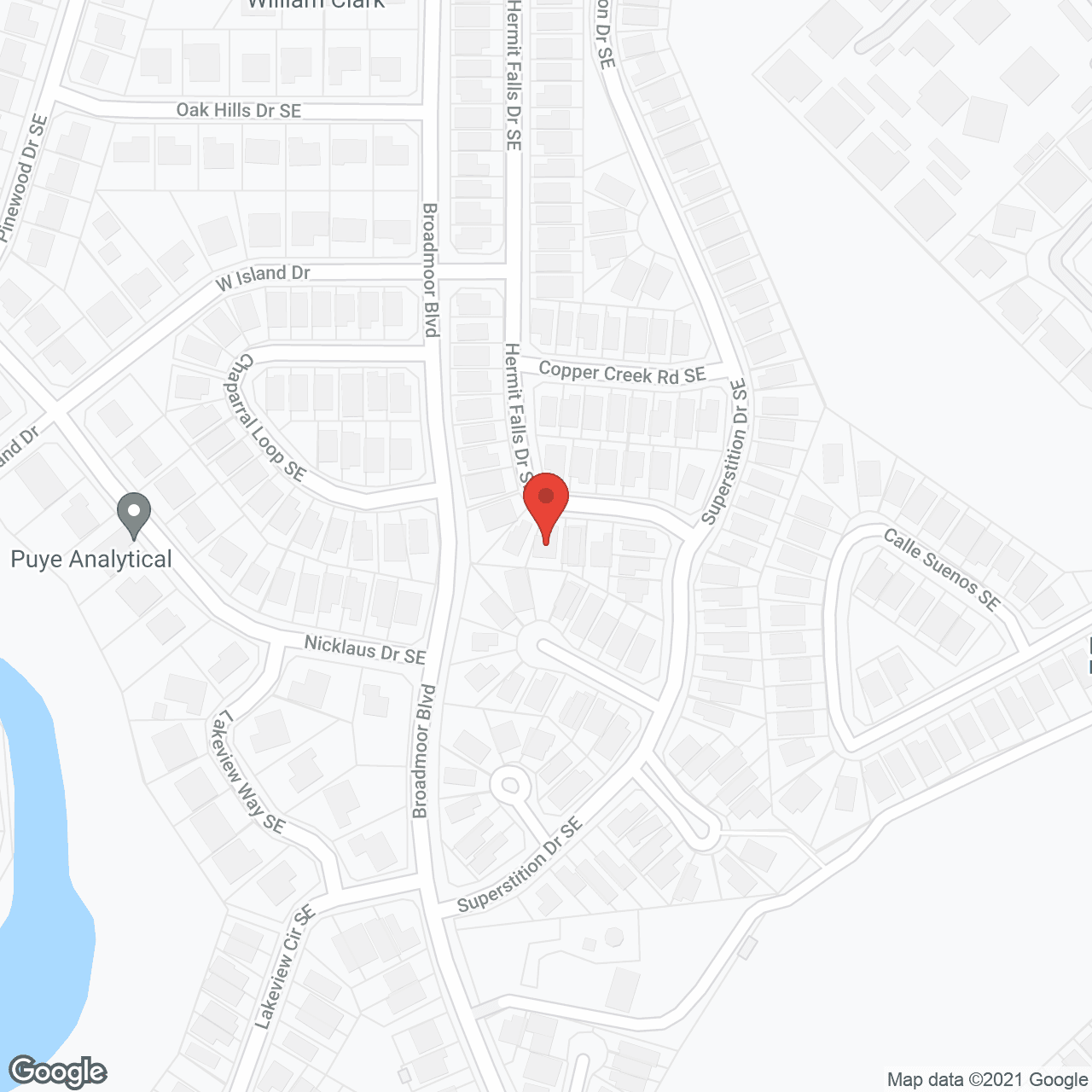Map of the neighborhood around Sandia View West LLC