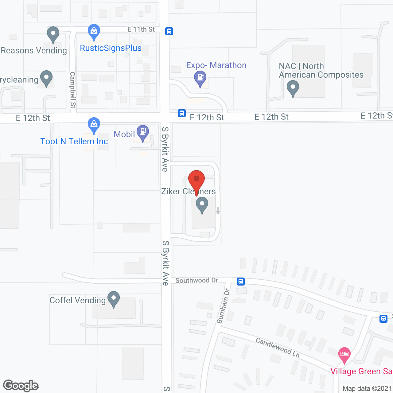 Map of the neighborhood around Sprenger Health Care Mishawaka