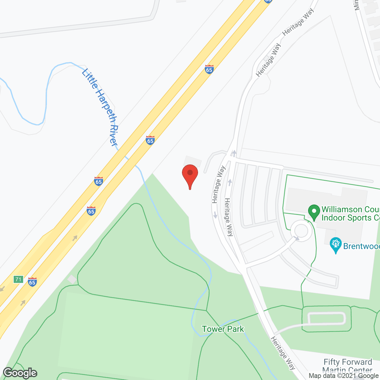Map of the neighborhood around Somerfield at The Heritage at Brentwood