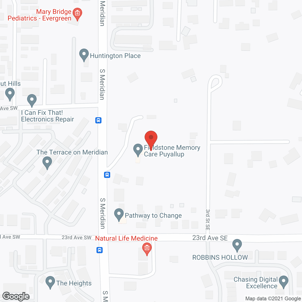 Map of the neighborhood around Fieldstone Memory Care Puyallup