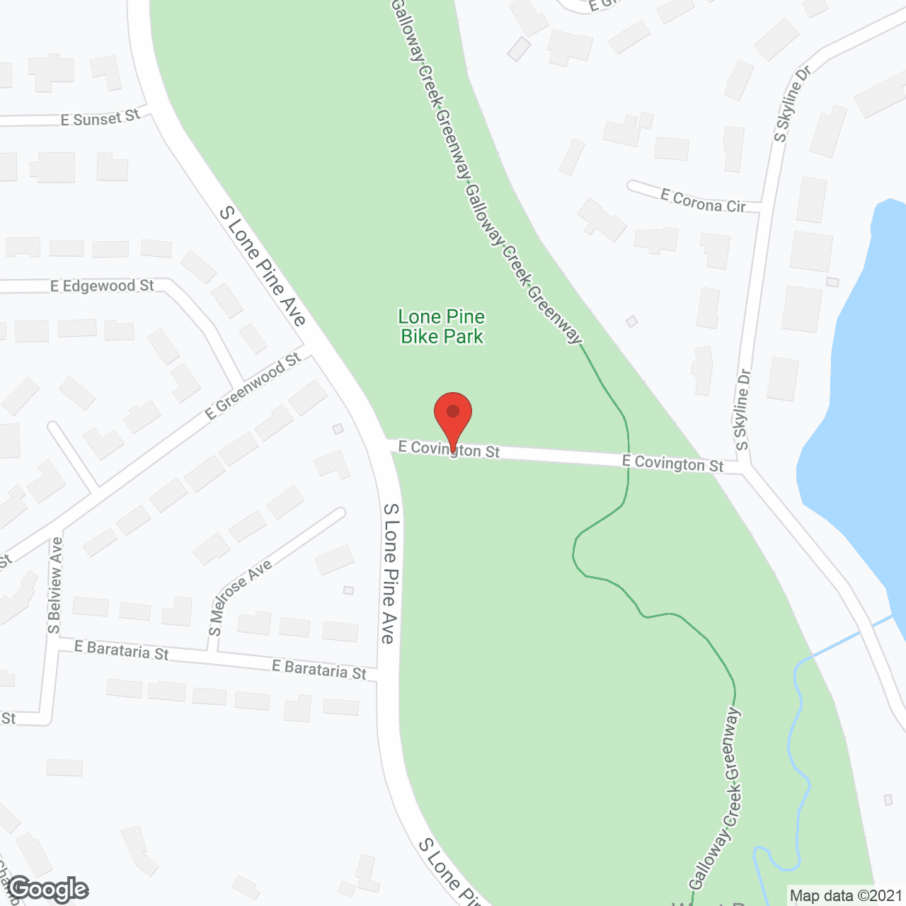Map of the neighborhood around Ingram Mill Villas