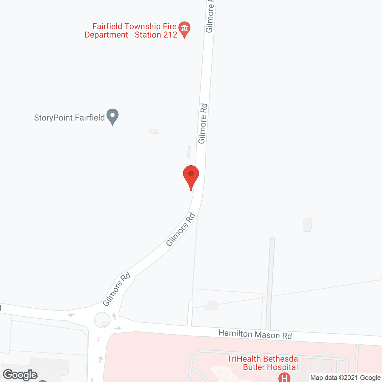 Map of the neighborhood around StoryPoint Fairfield