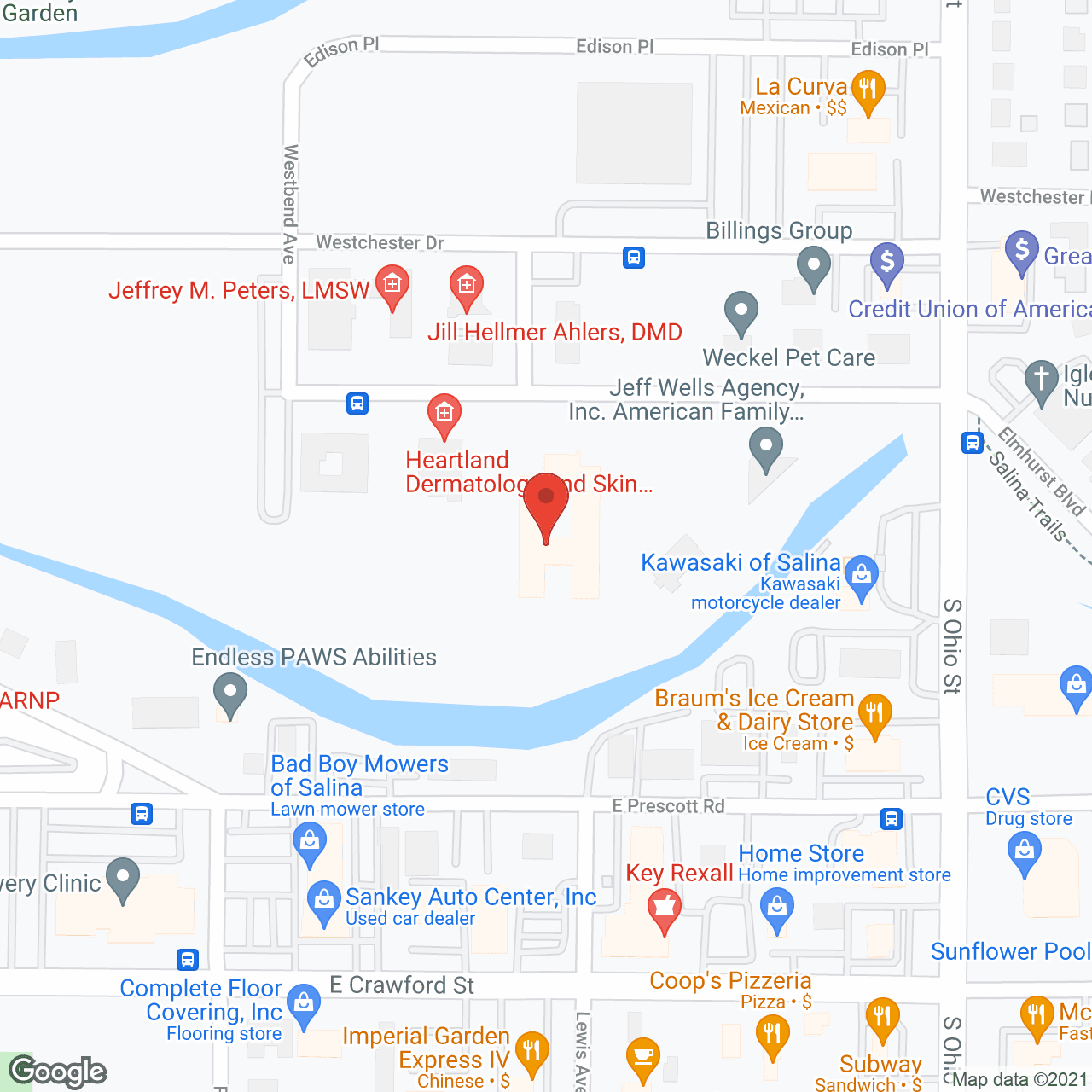 Map of the neighborhood around Kenwoodview Health and Rehabilitation