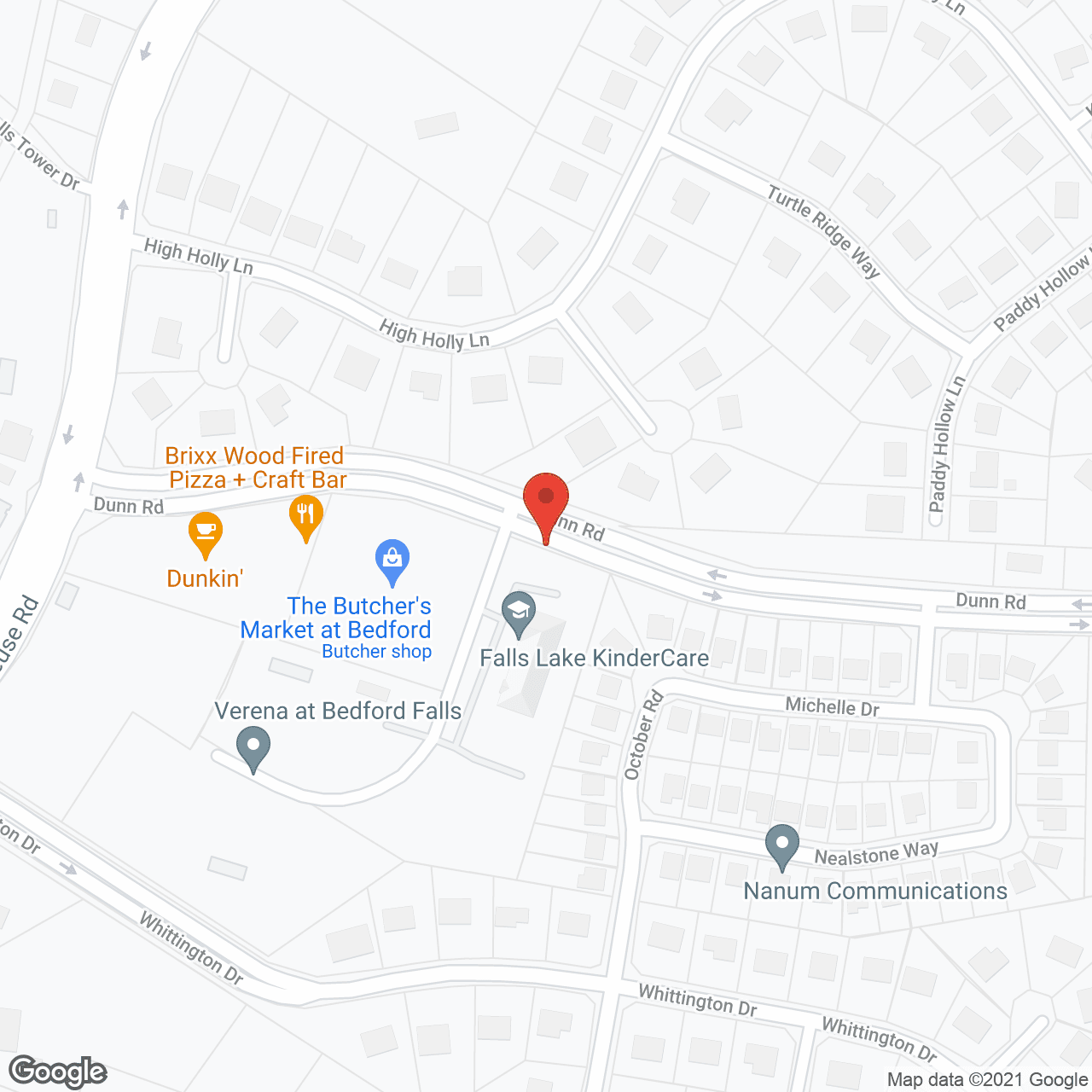 Map of the neighborhood around Verena at Bedford Falls