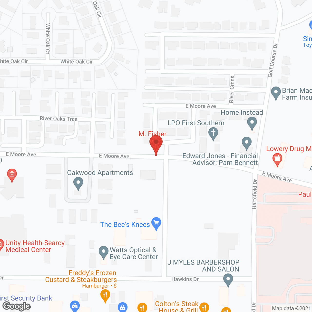 Map of the neighborhood around Providence Assisted Living of Searcy