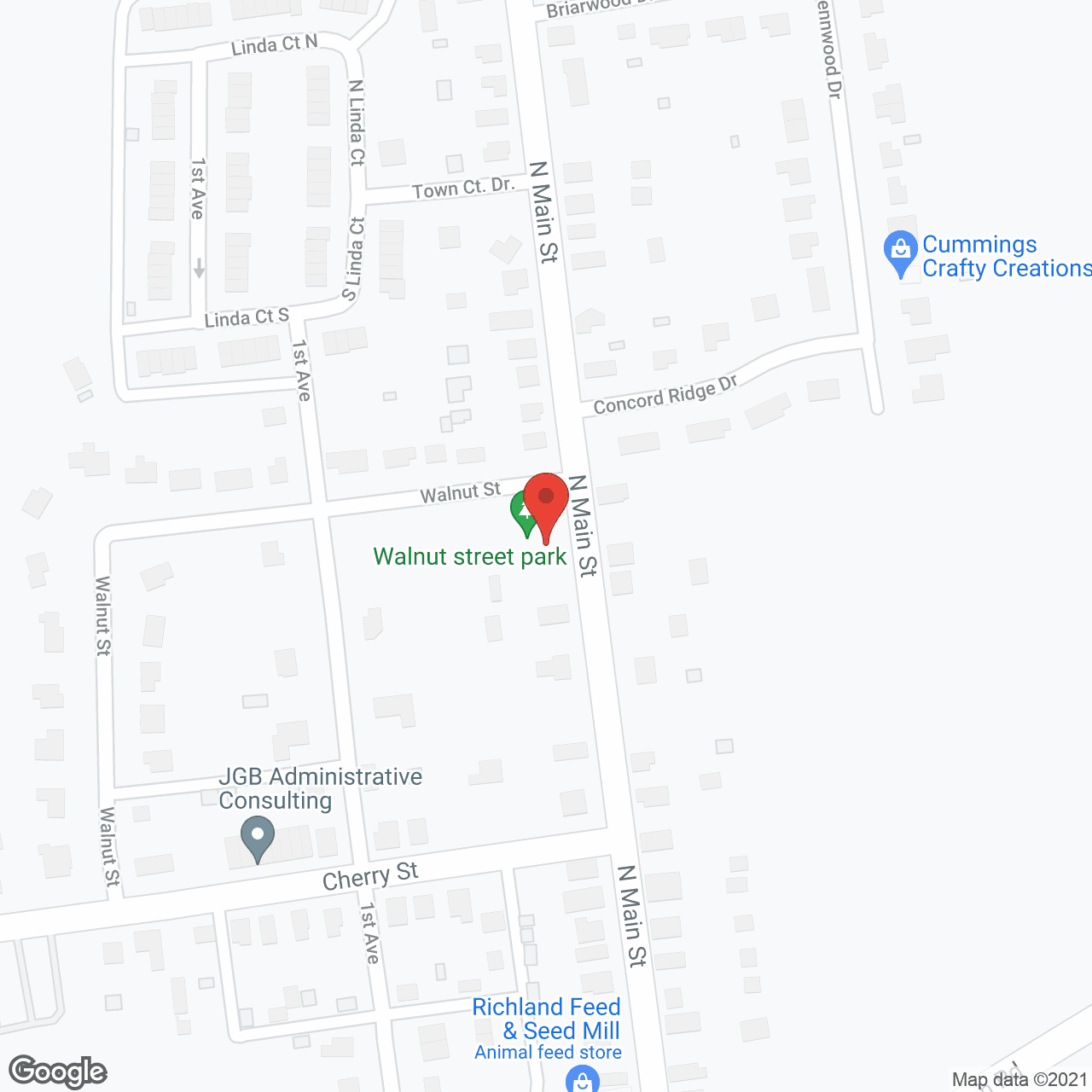 Map of the neighborhood around Phoebe Richland