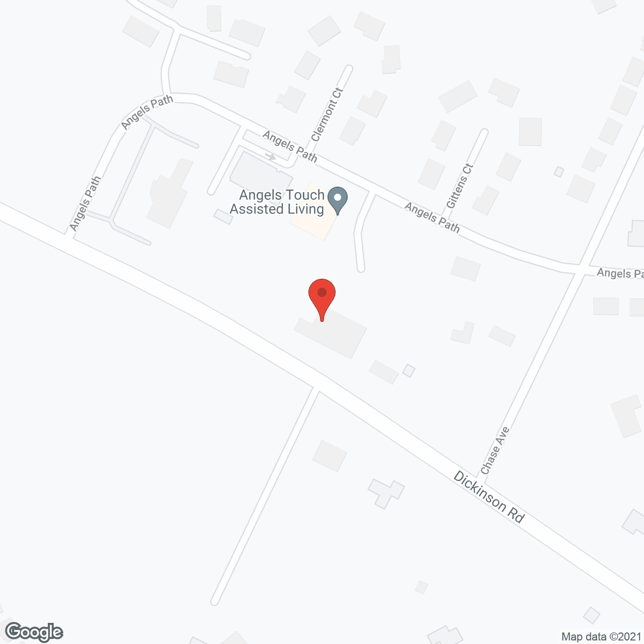 Map of the neighborhood around Angel's Touch Assisted Living