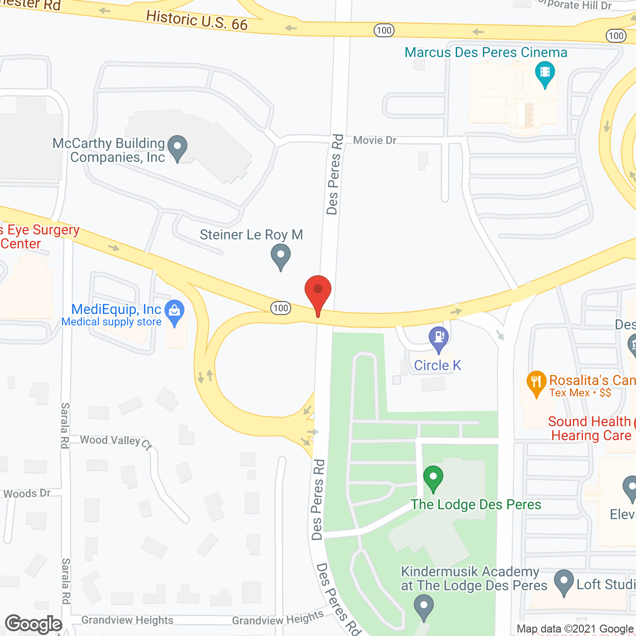 Map of the neighborhood around Family Partners