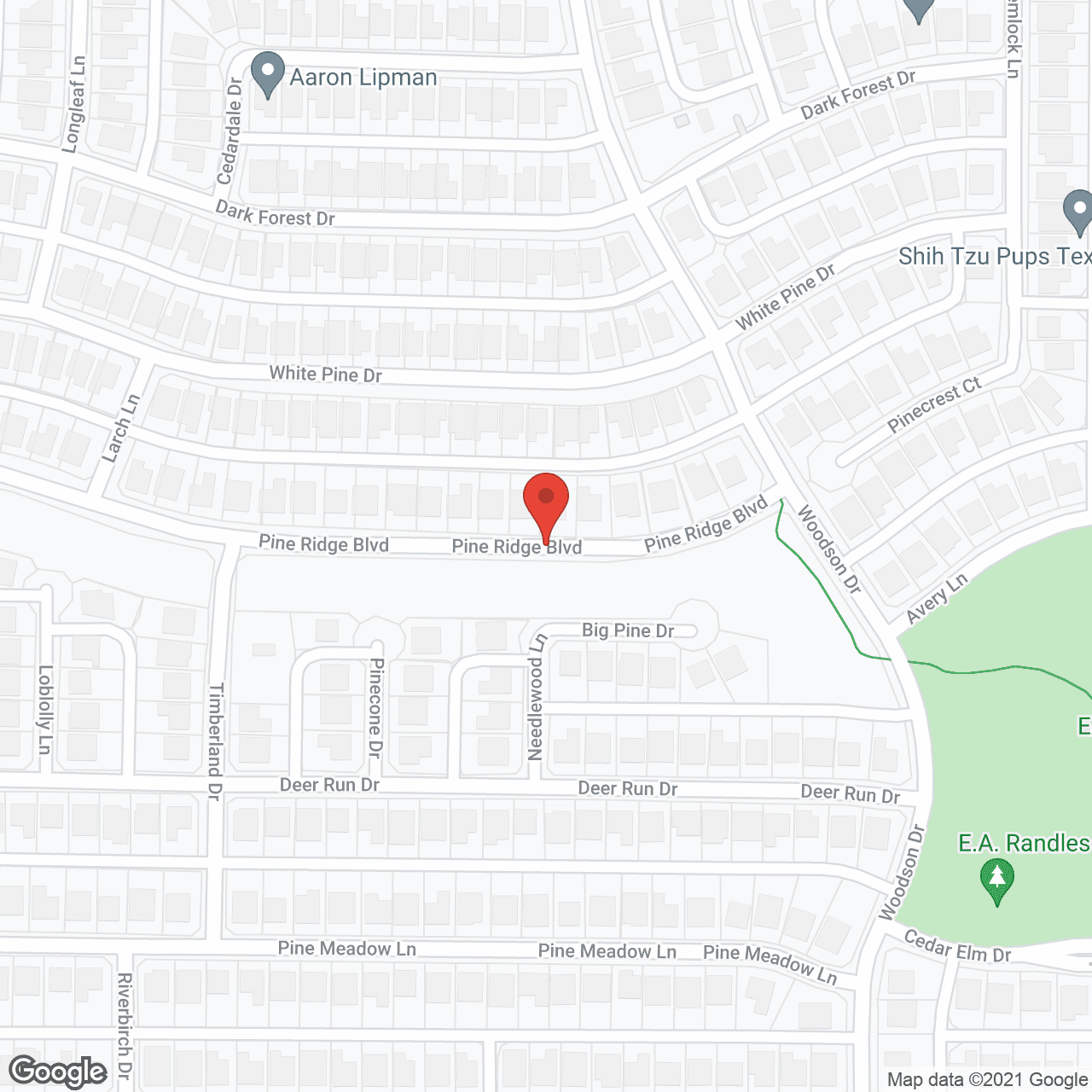 Map of the neighborhood around Adriatica Senior Living