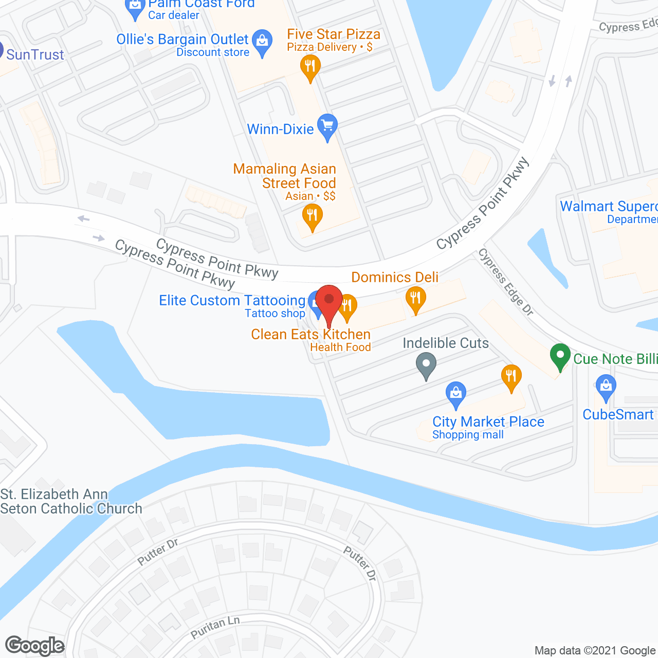 Map of the neighborhood around Sancerre at Palm Coast