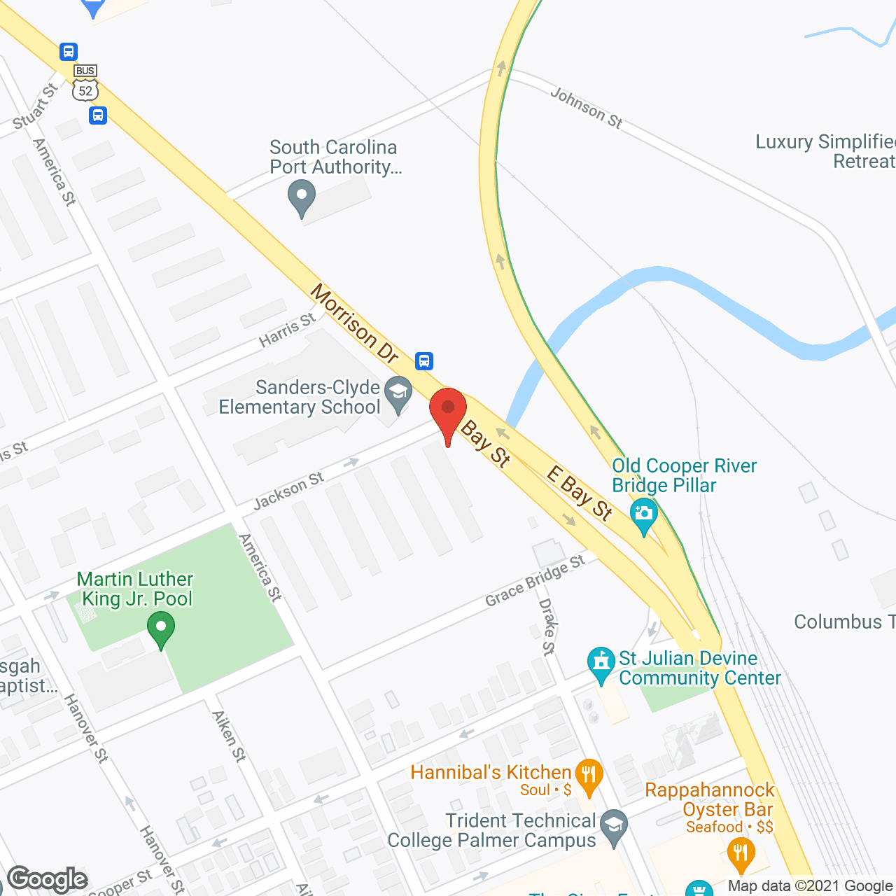 Map of the neighborhood around Park Circle Home