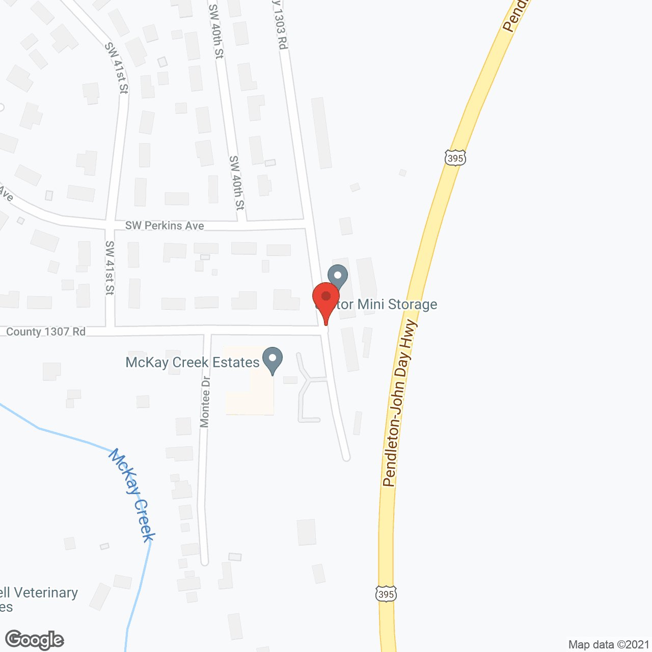 Map of the neighborhood around McKay Creek Estates