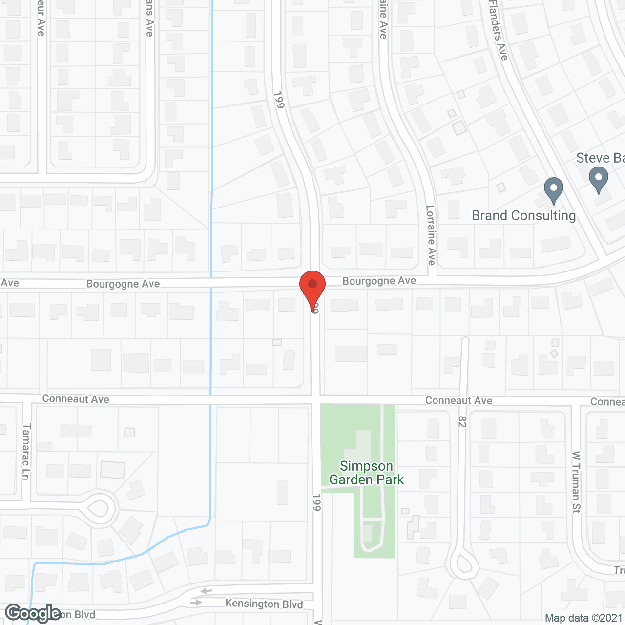 Map of the neighborhood around Brookdale Bowling Green