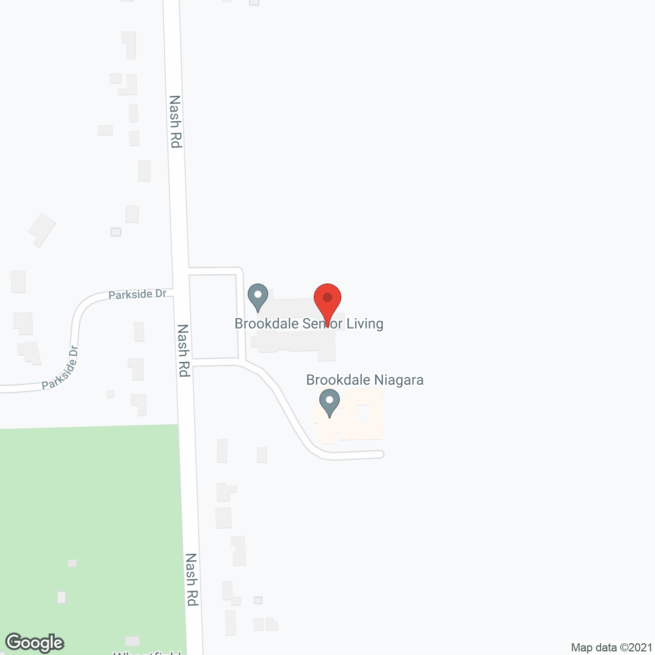 Map of the neighborhood around Brookdale Niagara (AL)