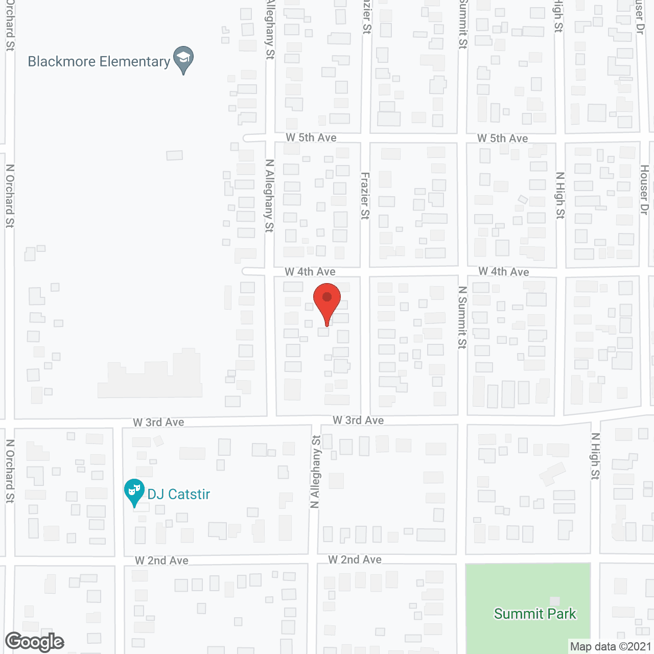 Map of the neighborhood around Homestead of El Dorado