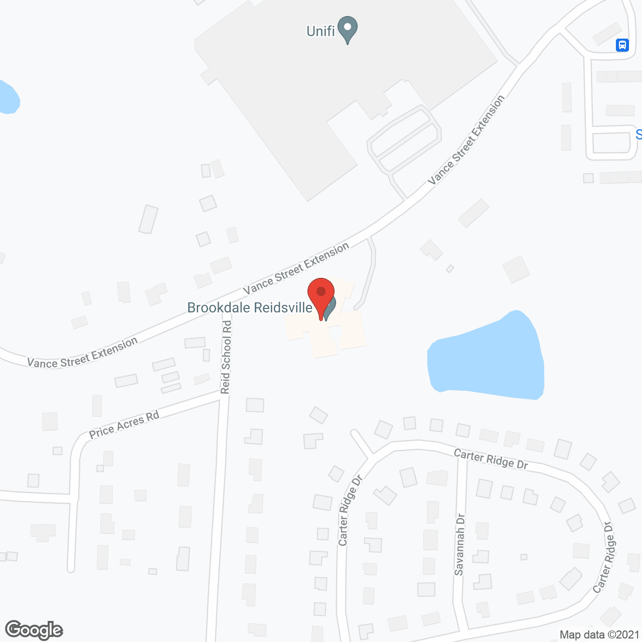 Map of the neighborhood around Brookdale Reidsville