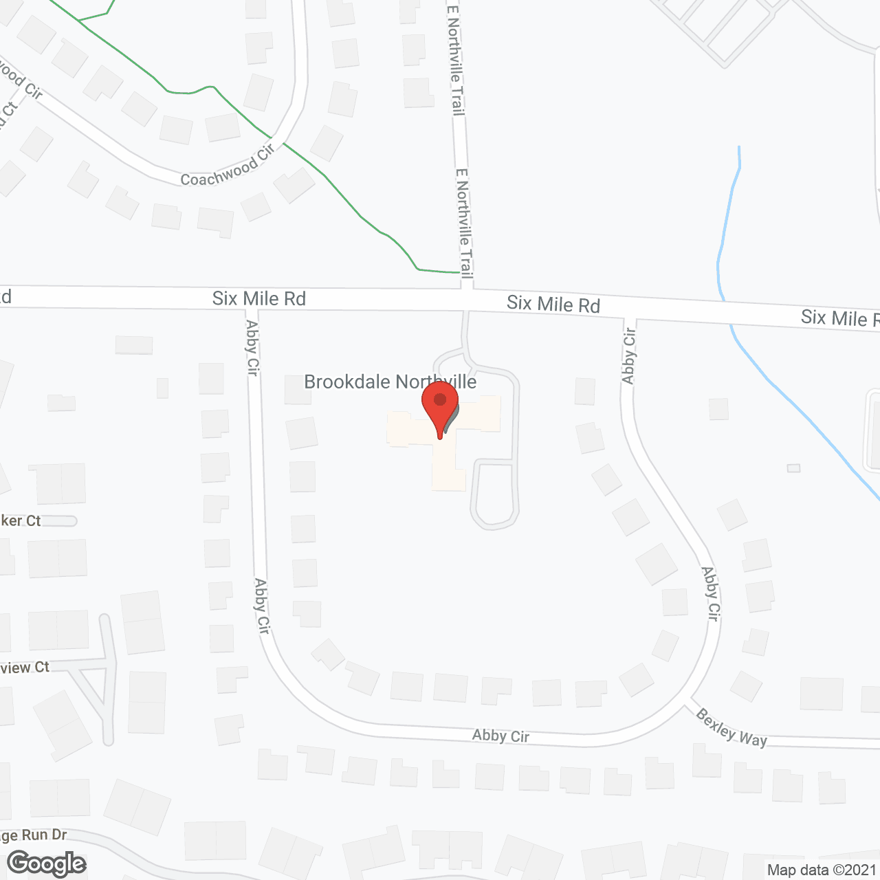 Map of the neighborhood around Brookdale Northville