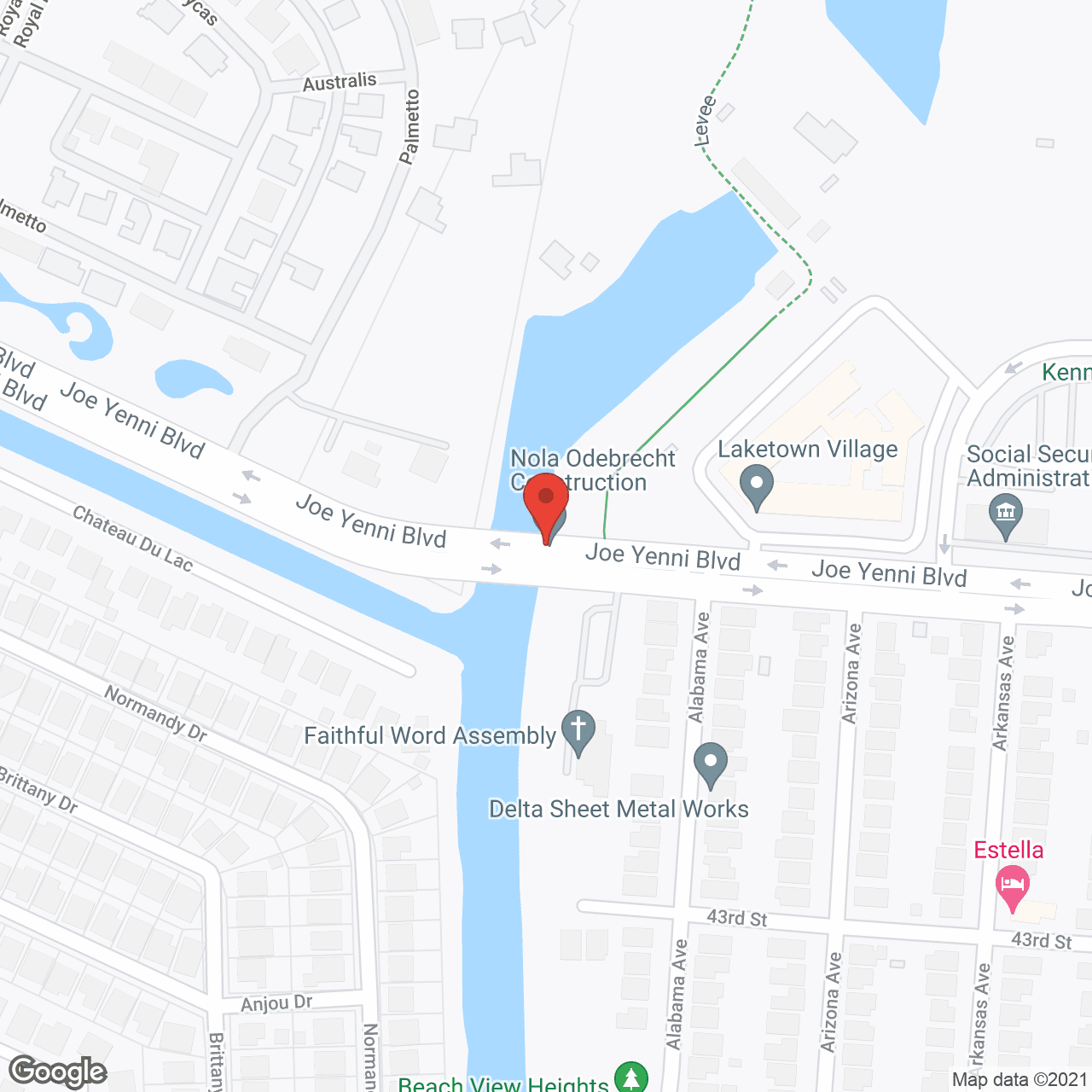 Map of the neighborhood around Laketown Village
