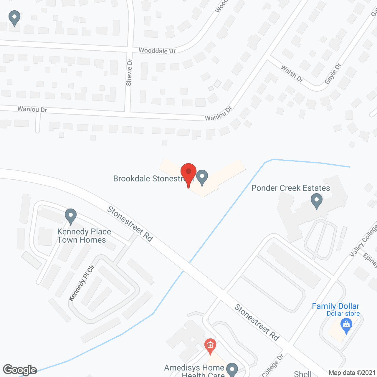 Map of the neighborhood around Brookdale Stonestreet