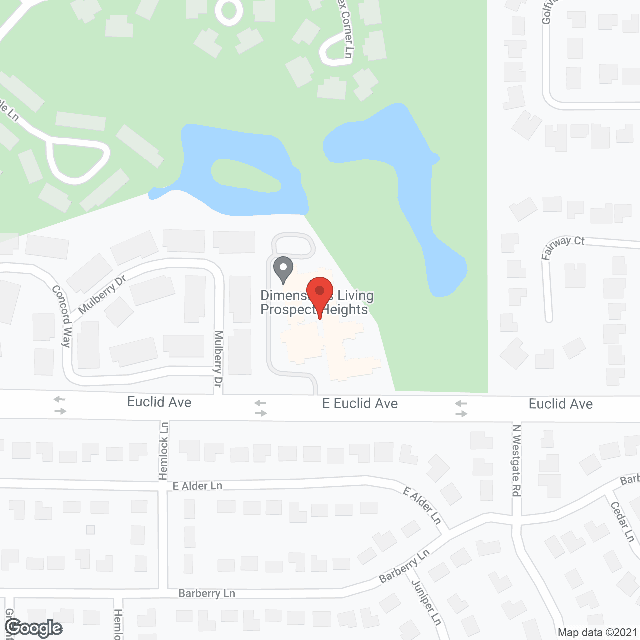 Map of the neighborhood around Eden Vista Prospect Heights