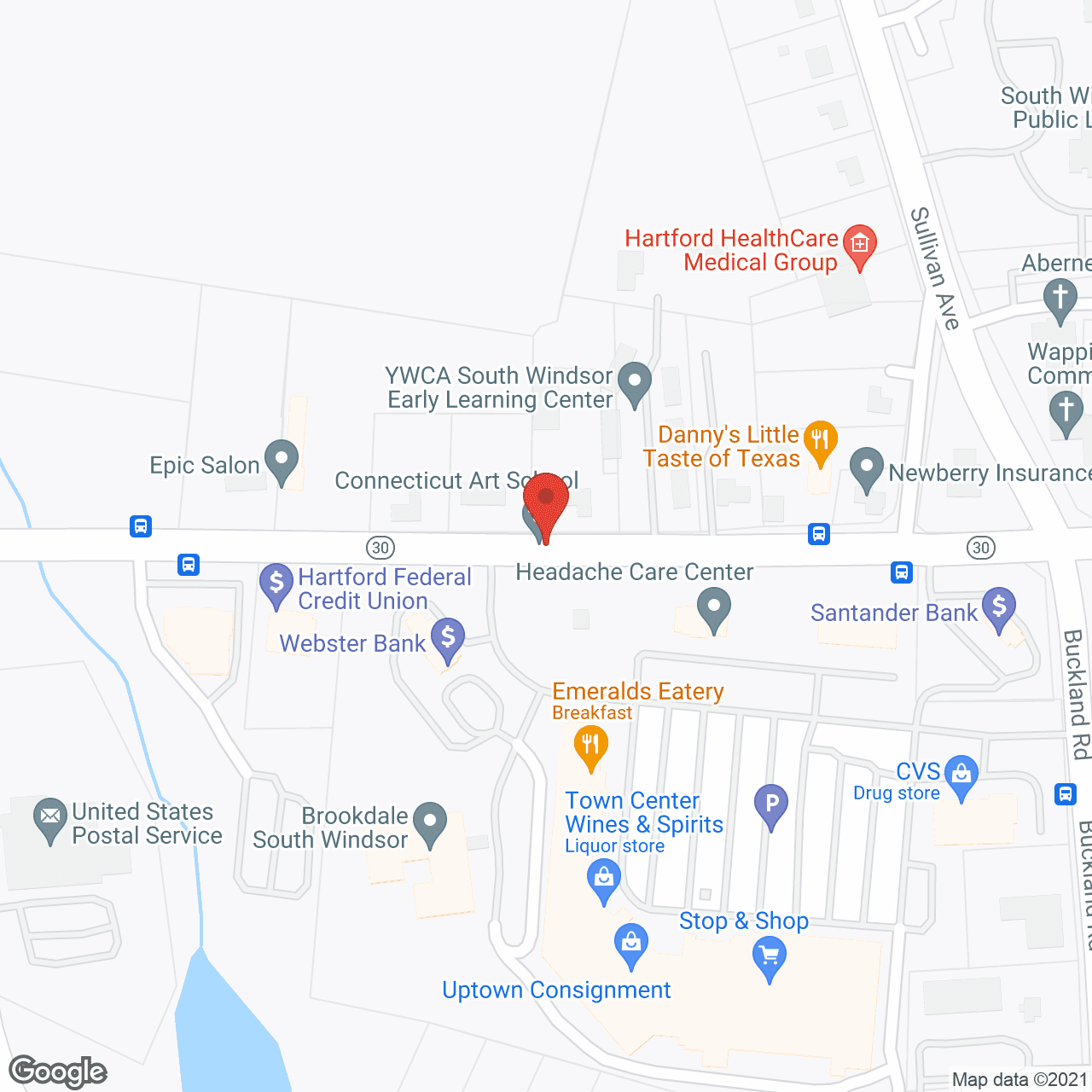 Map of the neighborhood around Brookdale South Windsor