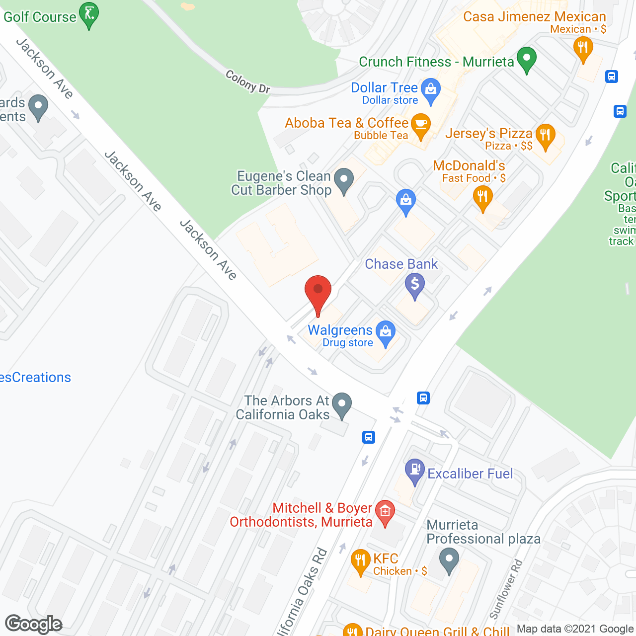 Map of the neighborhood around Brookdale Murrieta