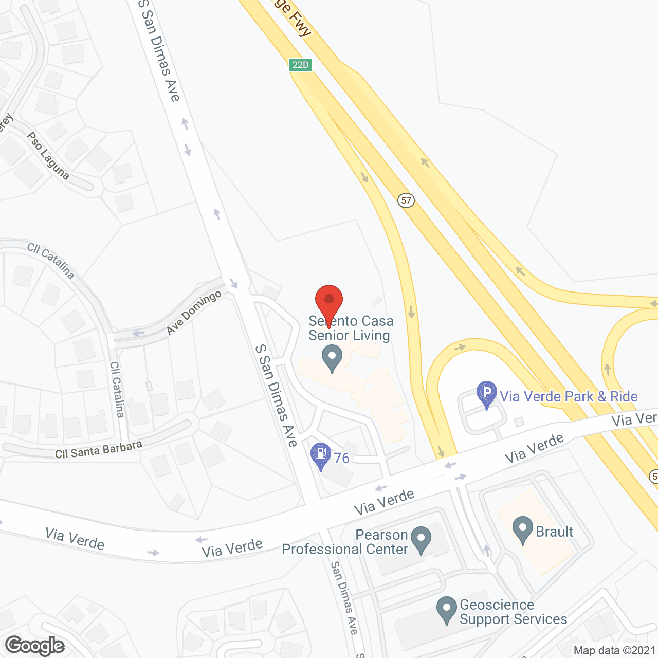 Map of the neighborhood around Bayshire San Dimas