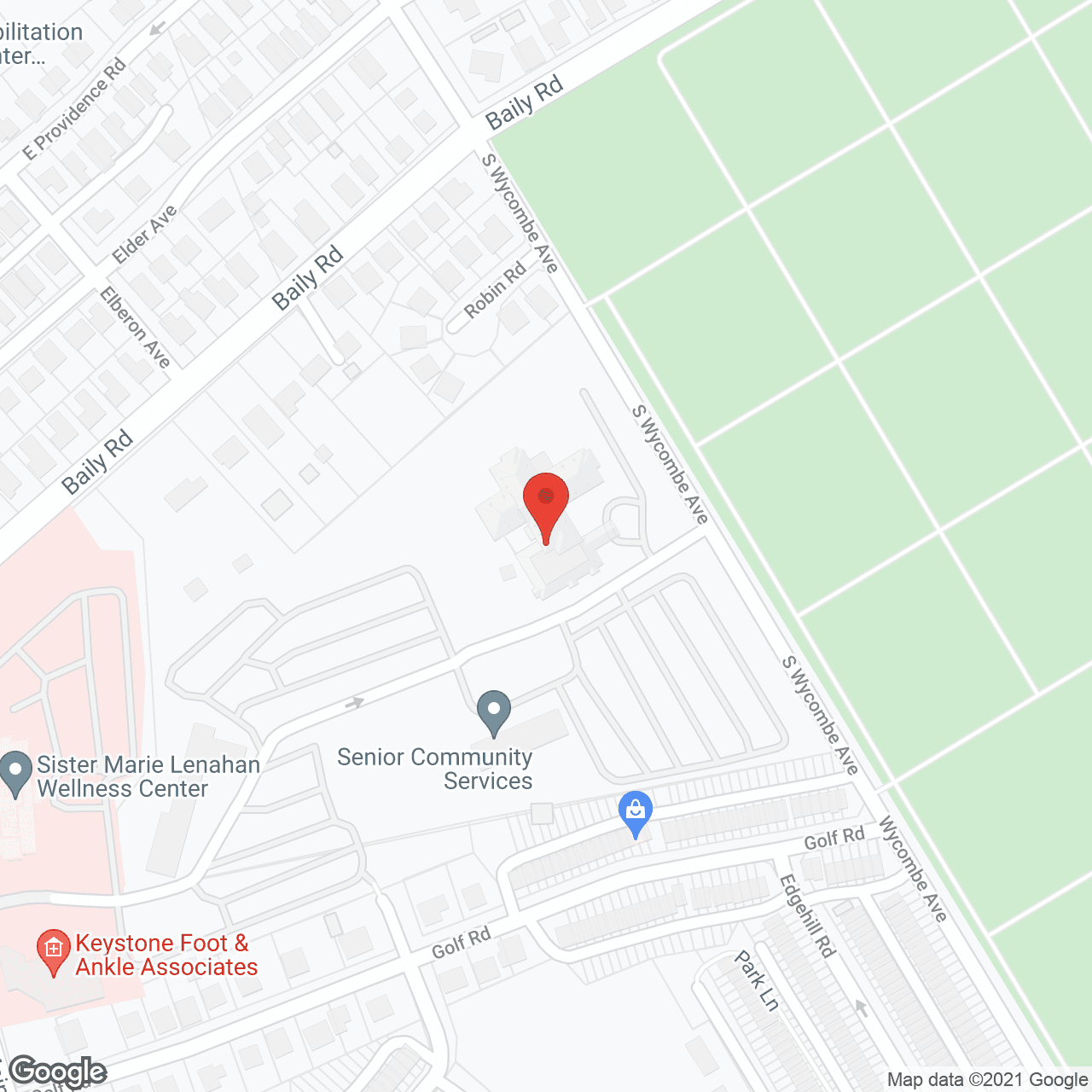 Map of the neighborhood around Providence Rehabilitation and Healthcare